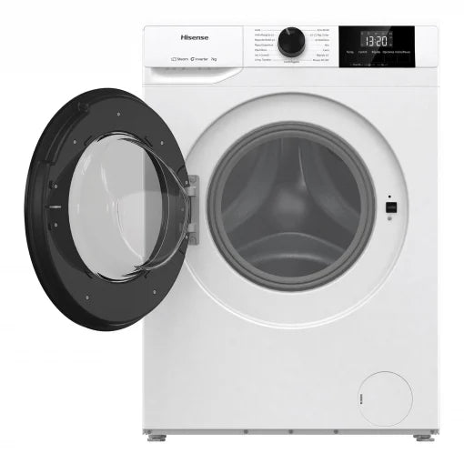 Lavadora Hisense WF1G7021BW, 7 kg - 1200 rpm, Eficiencia A++, Carga Frontal, Compacta, Ahorra Energía y Espacio